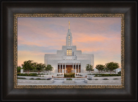 Draper Temple - Sunrise by Robert A Boyd