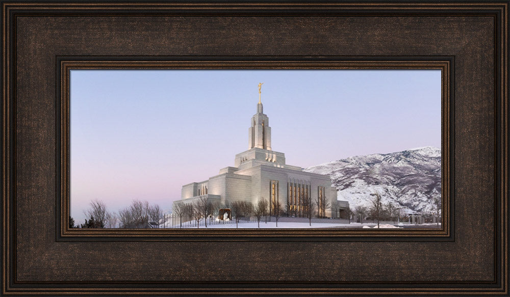 Draper Temple - Winter Sky by Robert A Boyd