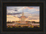 Oquirrh Mountain Temple - Golden Springtime by Robert A Boyd