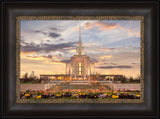 Oquirrh Mountain Temple - Golden Springtime by Robert A Boyd