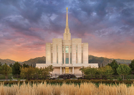 Oquirrh Mountain Temple - Refuge from the Storm by Robert A Boyd