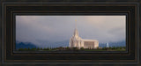 Oquirrh Mountain Temple - Summer Storm panoramic by Robert A Boyd