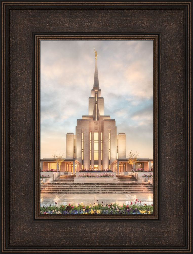 Oquirrh Mountain Temple - Chrome Series by Robert A Boyd