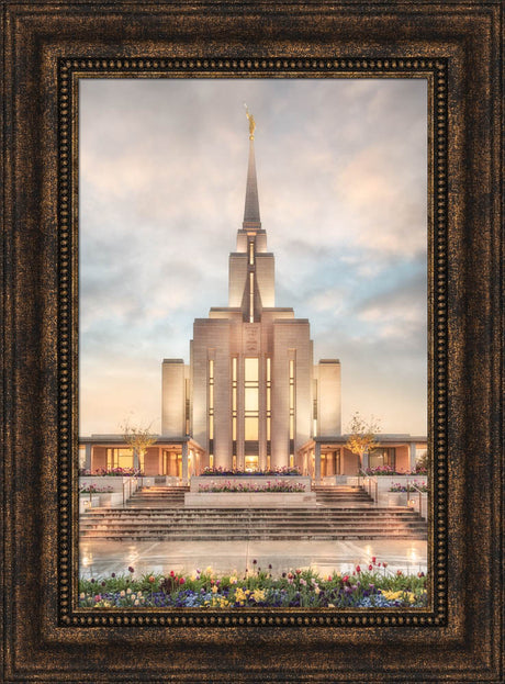 Oquirrh Mountain Temple - Chrome Series by Robert A Boyd