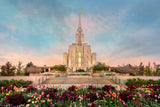 Oquirrh Mountain Temple - Spring Splendor by Robert A Boyd