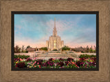 Oquirrh Mountain Temple - Spring Splendor by Robert A Boyd