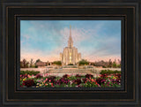 Oquirrh Mountain Temple - Spring Splendor by Robert A Boyd