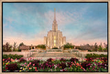 Oquirrh Mountain Temple - Spring Splendor by Robert A Boyd