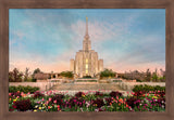 Oquirrh Mountain Temple - Spring Splendor by Robert A Boyd