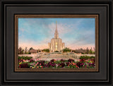 Oquirrh Mountain Temple - Spring Splendor by Robert A Boyd