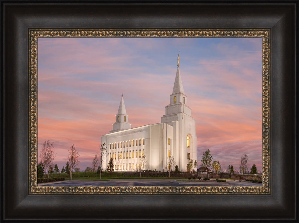 Kansas City Temple - Eventide by Robert A Boyd