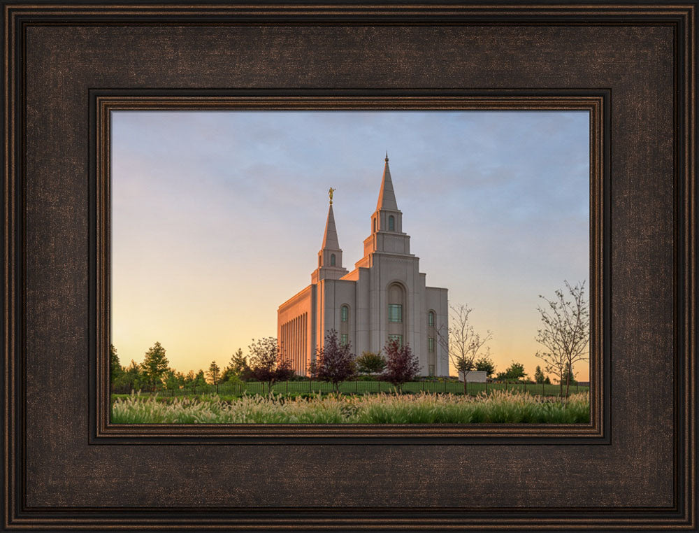 Kansas City Temple - Summer Sunset by Robert A Boyd