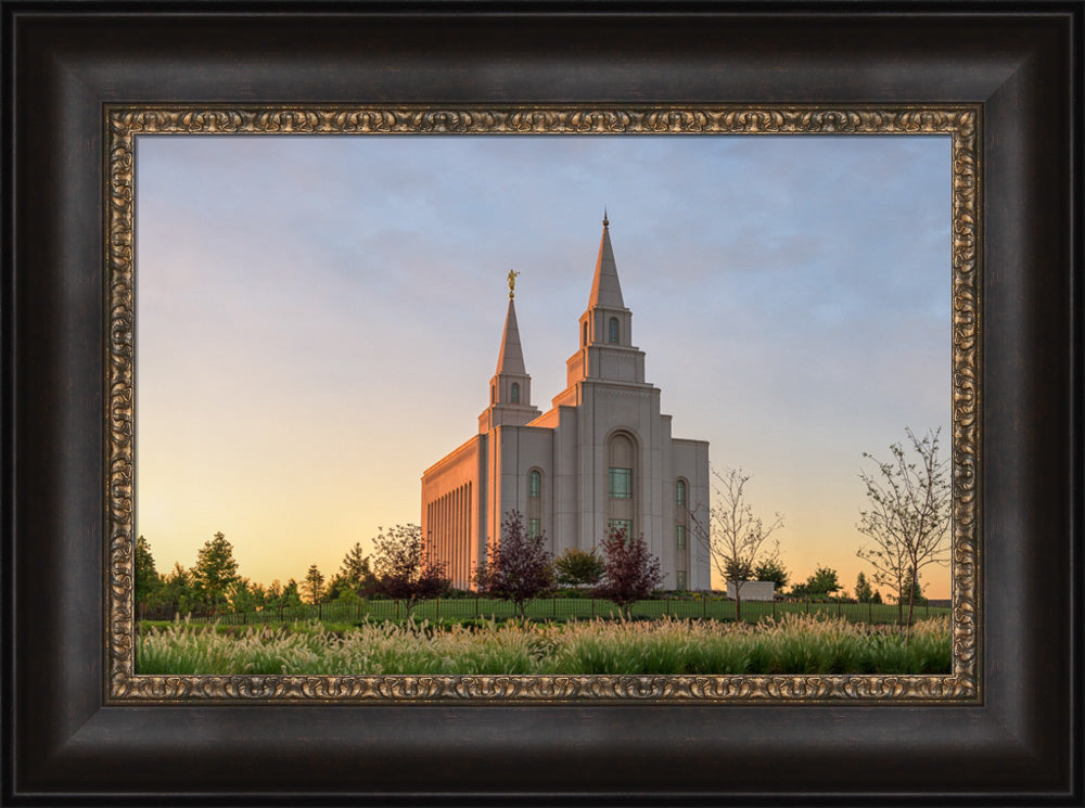 Kansas City Temple - Summer Sunset by Robert A Boyd