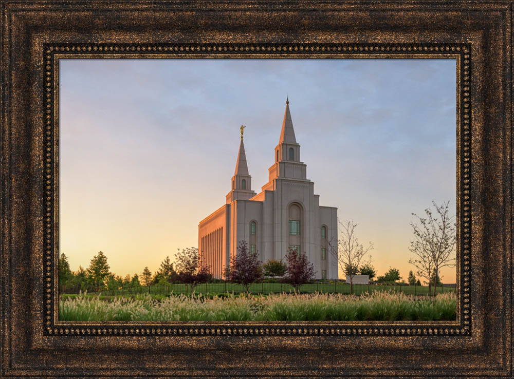 Kansas City Temple - Summer Sunset by Robert A Boyd