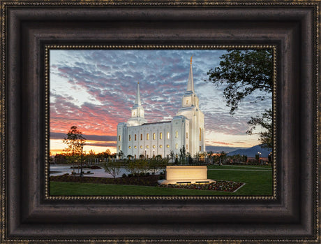 Brigham City Temple - Sunset by Robert A Boyd