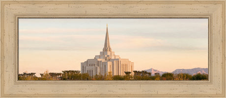 Gilbert Temple - Mountain Wide Panoramic by Robert A Boyd