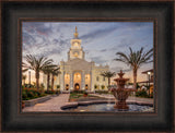 Tijuana Temple - Palm Trees by Robert A Boyd