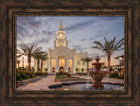 Tijuana Temple - Palm Trees by Robert A Boyd