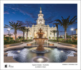 Tijuana Temple - Fountains by Robert A Boyd