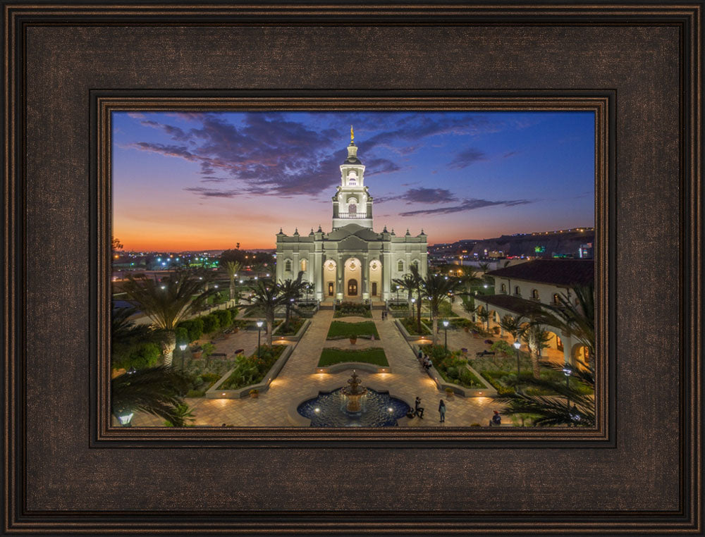 Tijuana Temple - Courtyard by Robert A Boyd