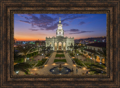 Tijuana Temple - Courtyard by Robert A Boyd