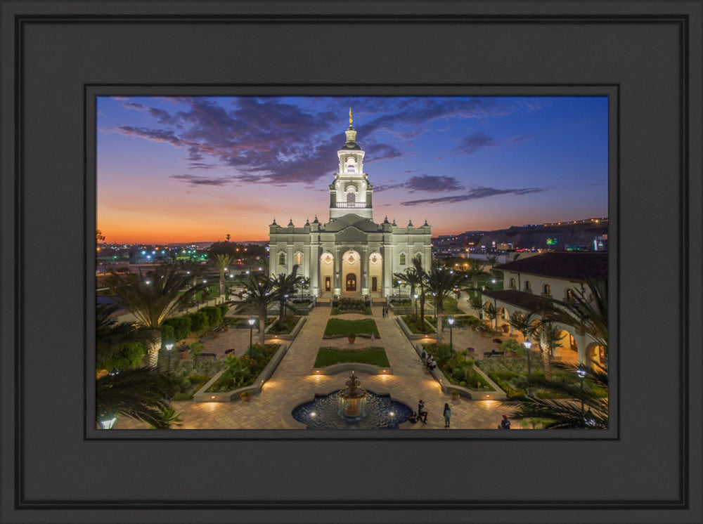 Tijuana Temple - Courtyard by Robert A Boyd