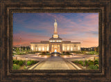 Indianapolis Temple - Sunset by Robert A Boyd