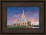 Payson Temple - Purple Sky by Robert A Boyd