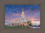 Payson Temple - Purple Sky by Robert A Boyd