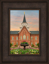 Provo City Center Temple - Garden Flowers by Robert A Boyd