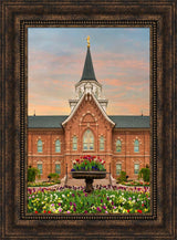 Provo City Center Temple - Garden Flowers by Robert A Boyd