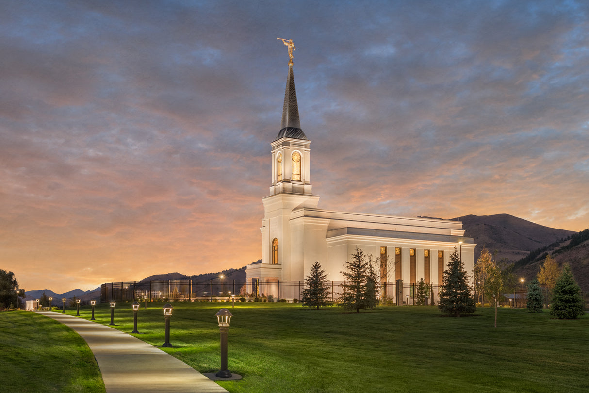 Star Valley Temple - Eventide by Robert A Boyd