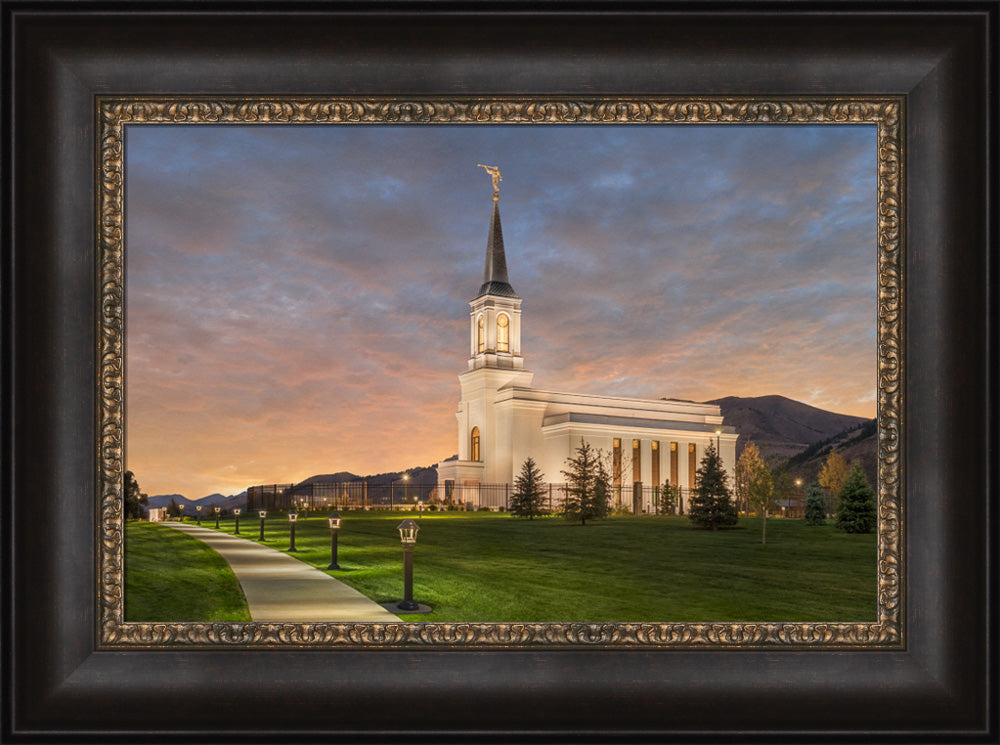 Star Valley Temple - Eventide by Robert A Boyd