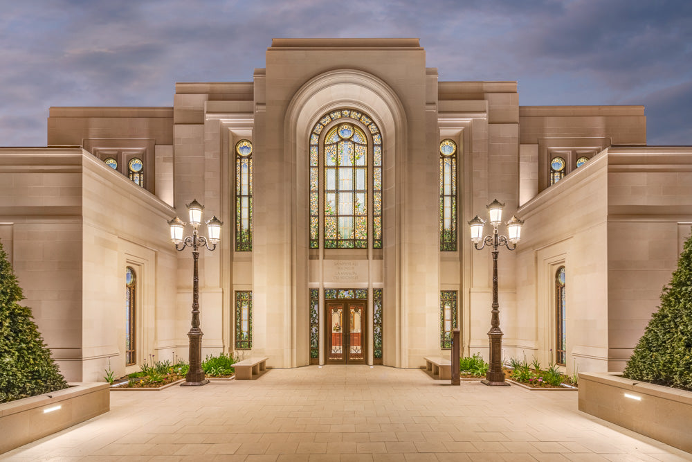 Paris Temple - Art Glass Windows by Robert A Boyd