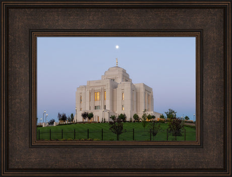 Meridian Temple - At Moonset by Robert A Boyd