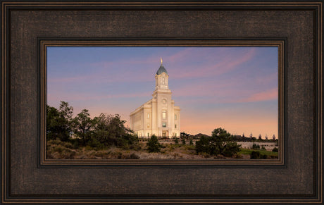 Cedar City Temple - Junipers by Robert A Boyd