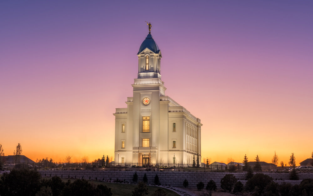 Cedar City Temple - Like a Fire is Burning by Robert A Boyd