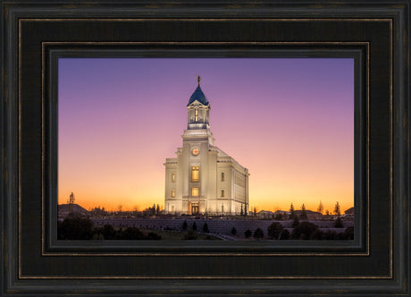 Cedar City Temple - Like a Fire is Burning by Robert A Boyd