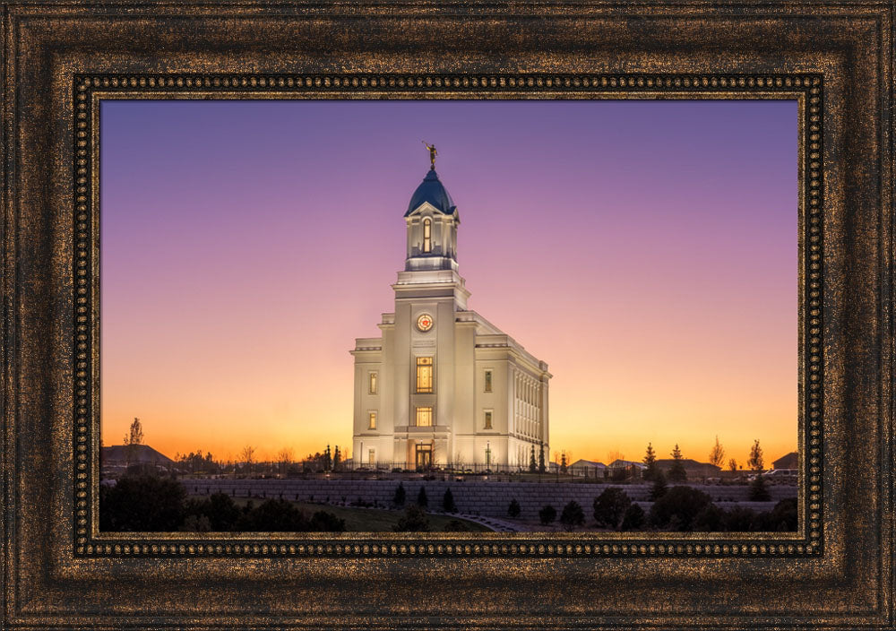 Cedar City Temple - Like a Fire is Burning by Robert A Boyd