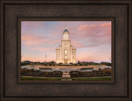 Cedar City Temple - Morning by Robert A Boyd