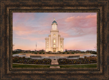 Cedar City Temple - Morning by Robert A Boyd