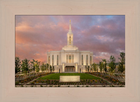 Pocatello Temple - Morning Light by Robert A Boyd