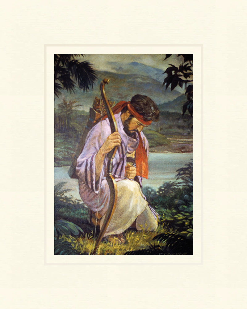 Enos Praying 5x7 print