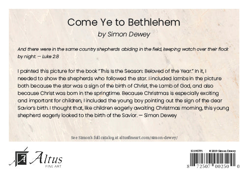 Come Ye to Bethlehem by Simon Dewey