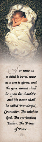 For Unto Us a Child Is Born bookmark