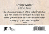 Living Water' by Simon Dewey. Depicts John 4:14 verse. Serene water scene symbolizing everlasting life.