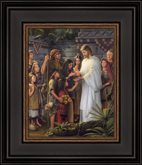 Jesus appears to the Nephites in America shortly after his resurrection. Art 4