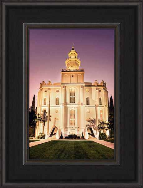 St George Temple - Twilight by Scott Jarvie