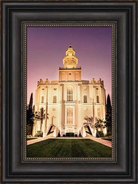 St George Temple - Twilight by Scott Jarvie