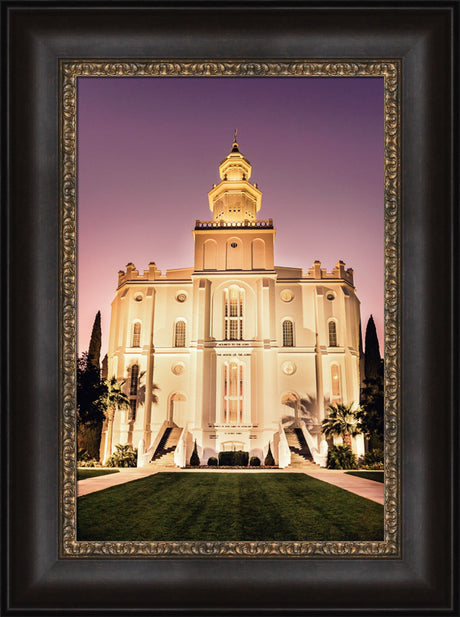 St George Temple - Twilight by Scott Jarvie